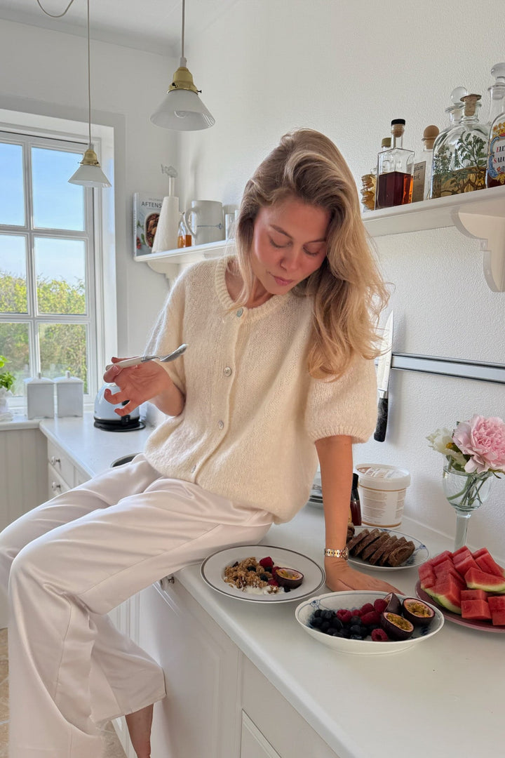 Ida Ss Cardigan White | Genser | Smuk - Dameklær på nett