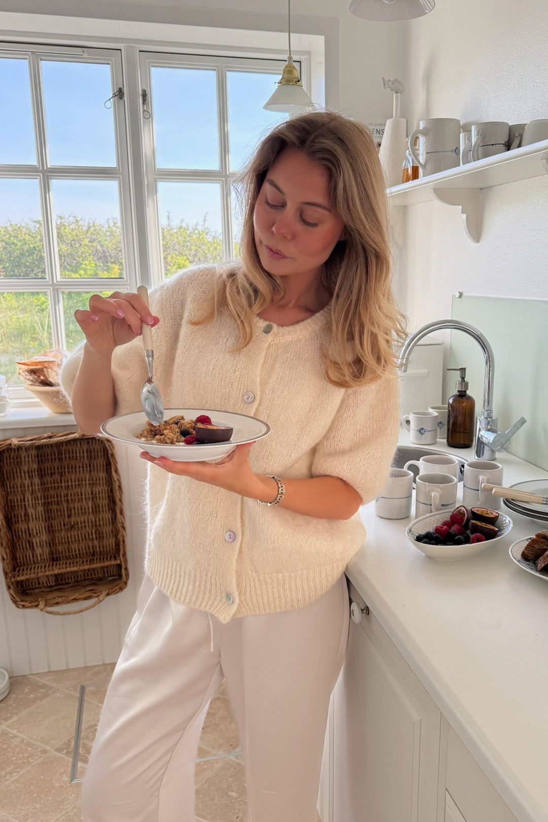 Ida Ss Cardigan White | Genser | Smuk - Dameklær på nett
