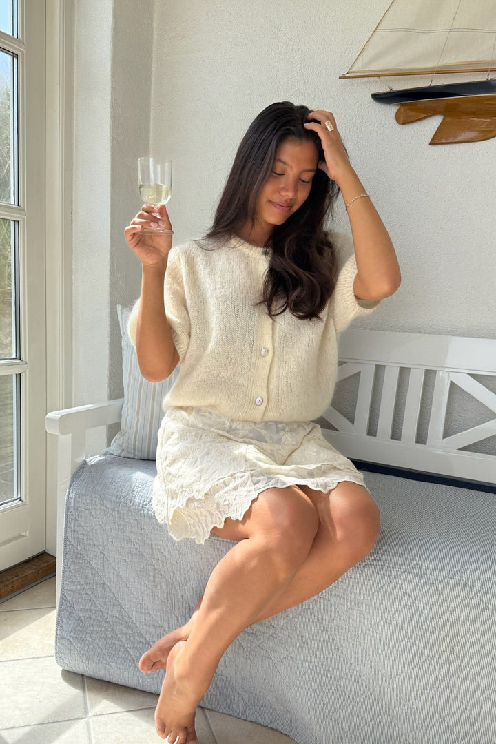 Ida Ss Cardigan White | Genser | Smuk - Dameklær på nett