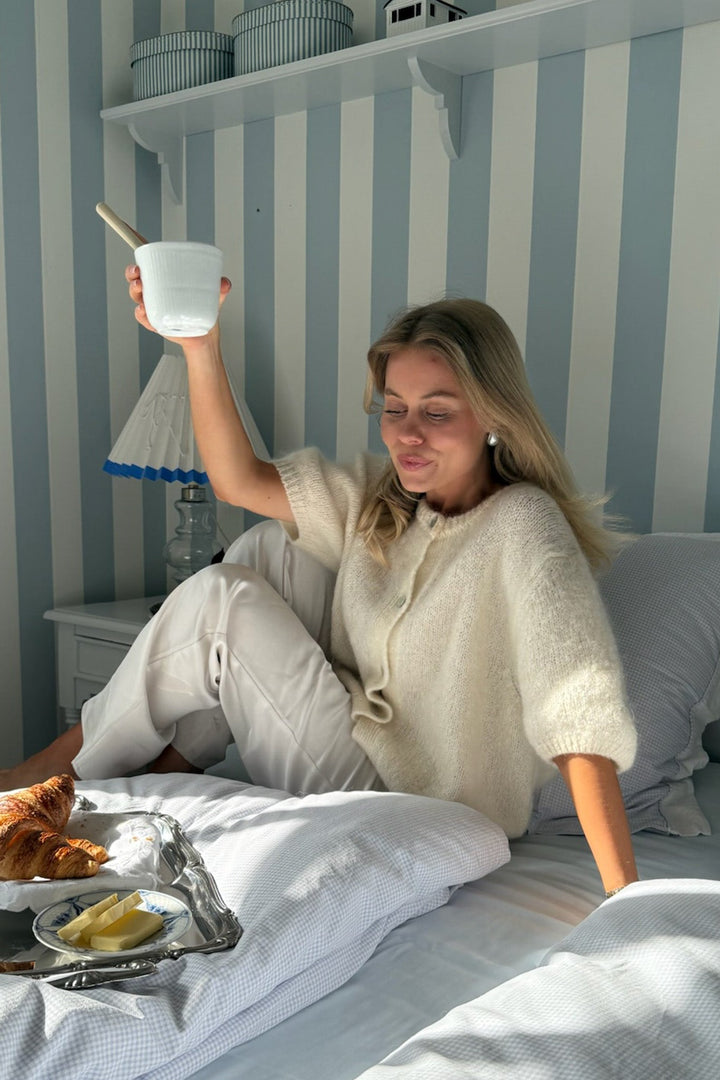 Ida Ss Cardigan White | Genser | Smuk - Dameklær på nett
