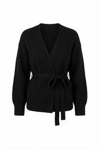 Ida Wrap Cardigan Black