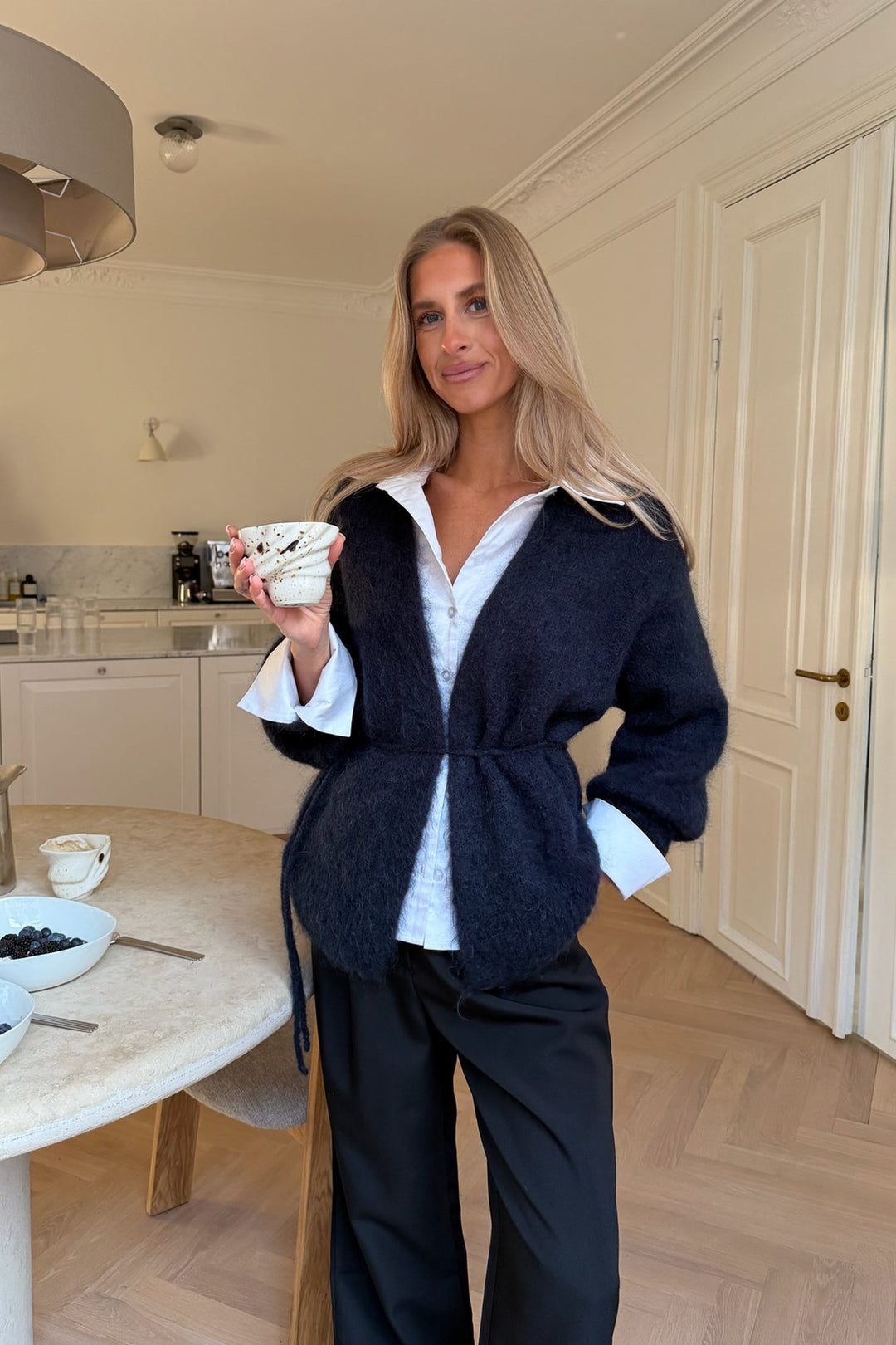 Ida Wrap Cardigan Navy | Genser | Smuk