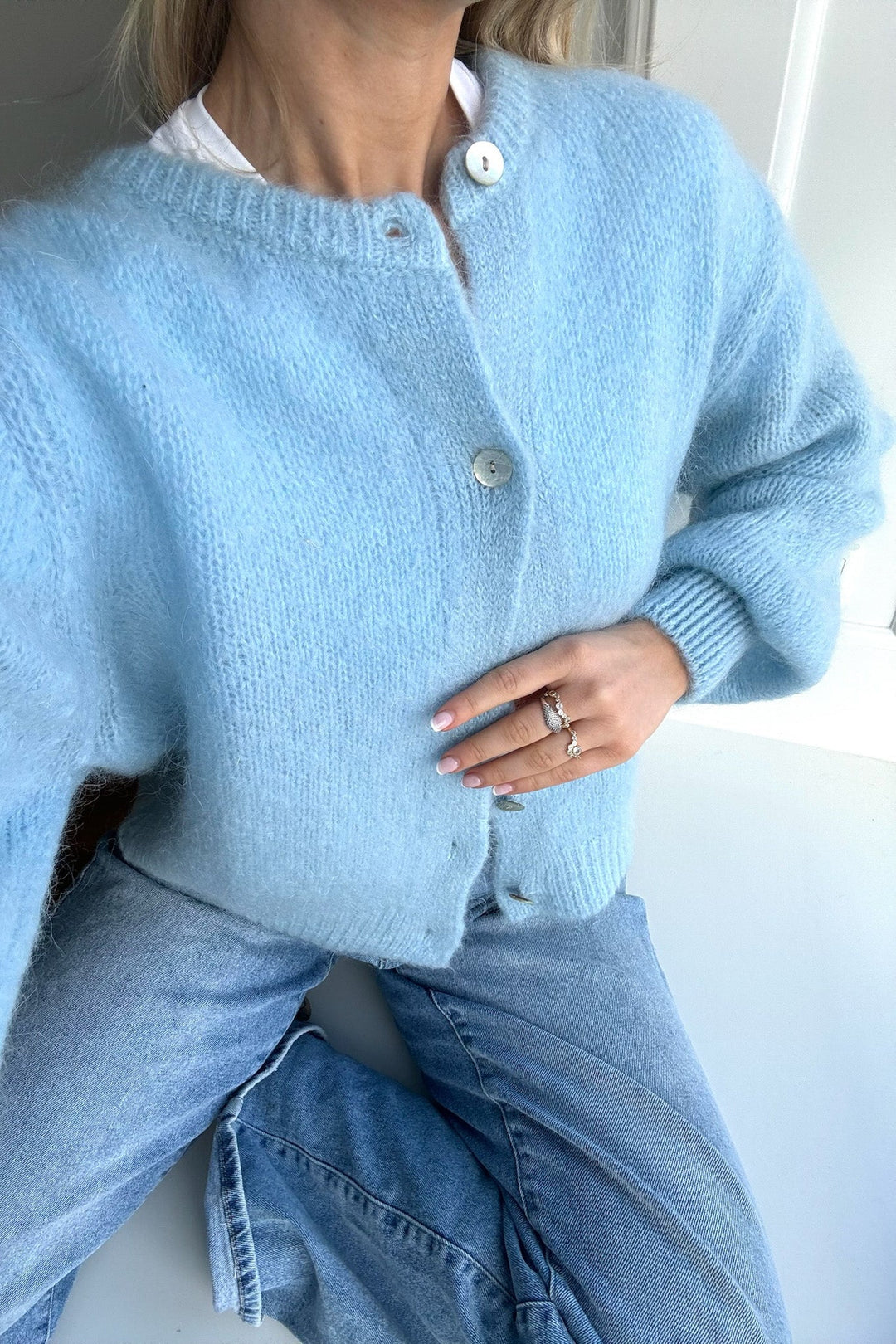 Idaic Cardigan Light Blue | Genser | Smuk - Dameklær på nett