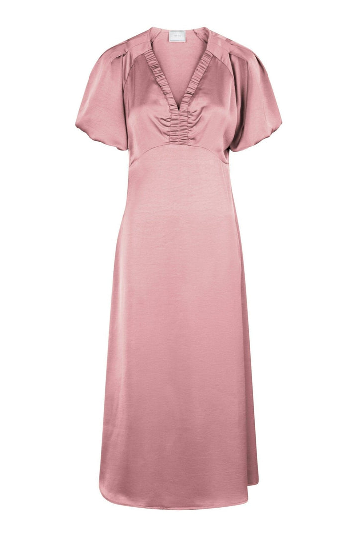 Illana Heavy Sateen Dress Evening Rose | Kjoler | Smuk - Dameklær på nett
