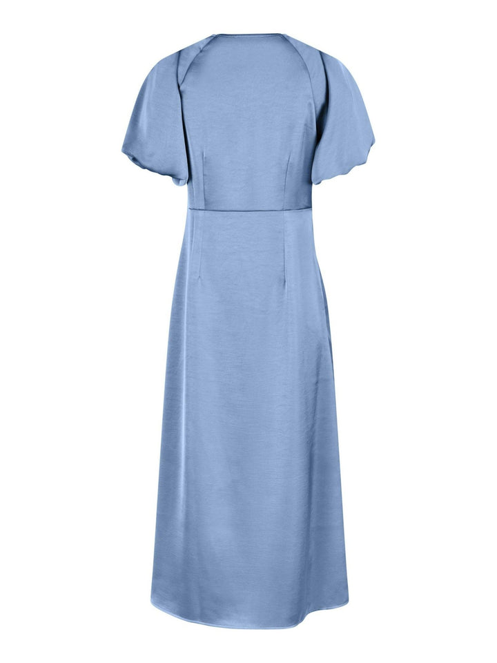 Illana Heavy Sateen Dress Smoke Blue | Kjoler | Smuk