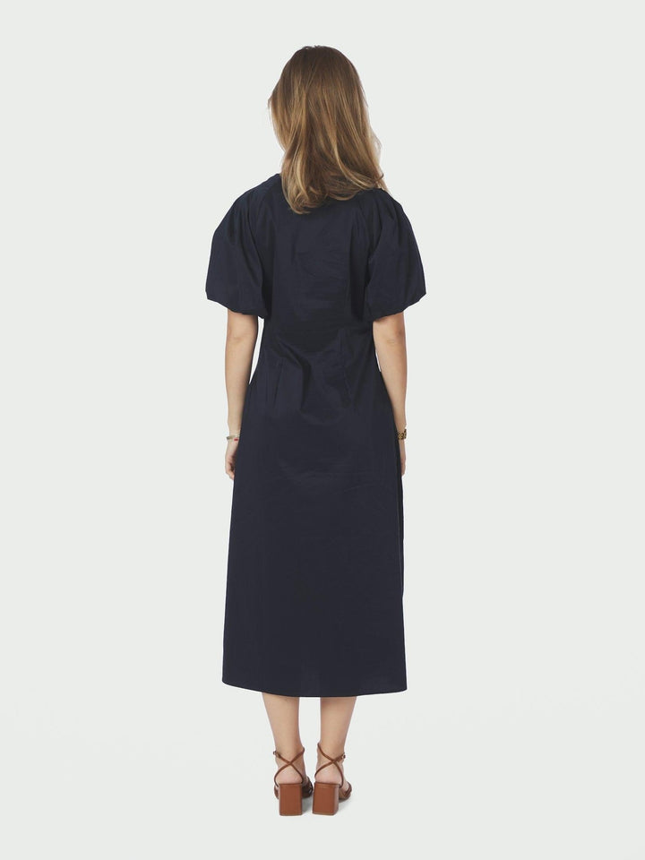 Illana Poplin Dress Navy | Kjoler | Smuk