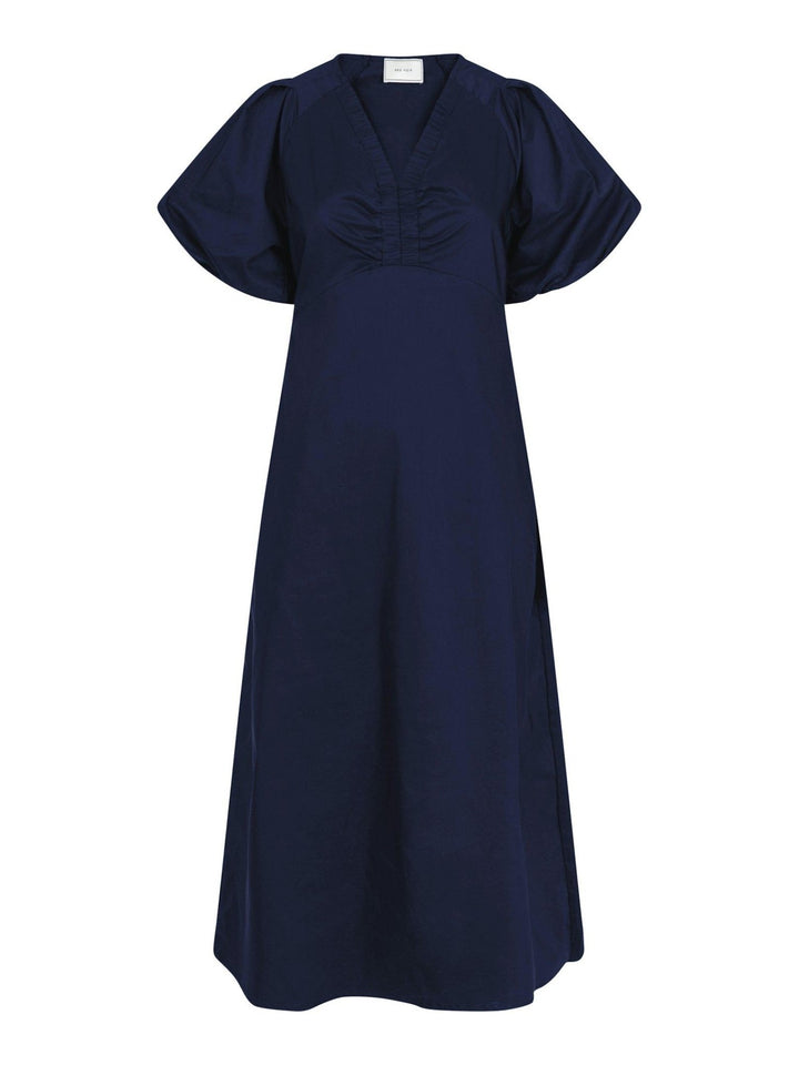 Illana Poplin Dress Navy | Kjoler | Smuk
