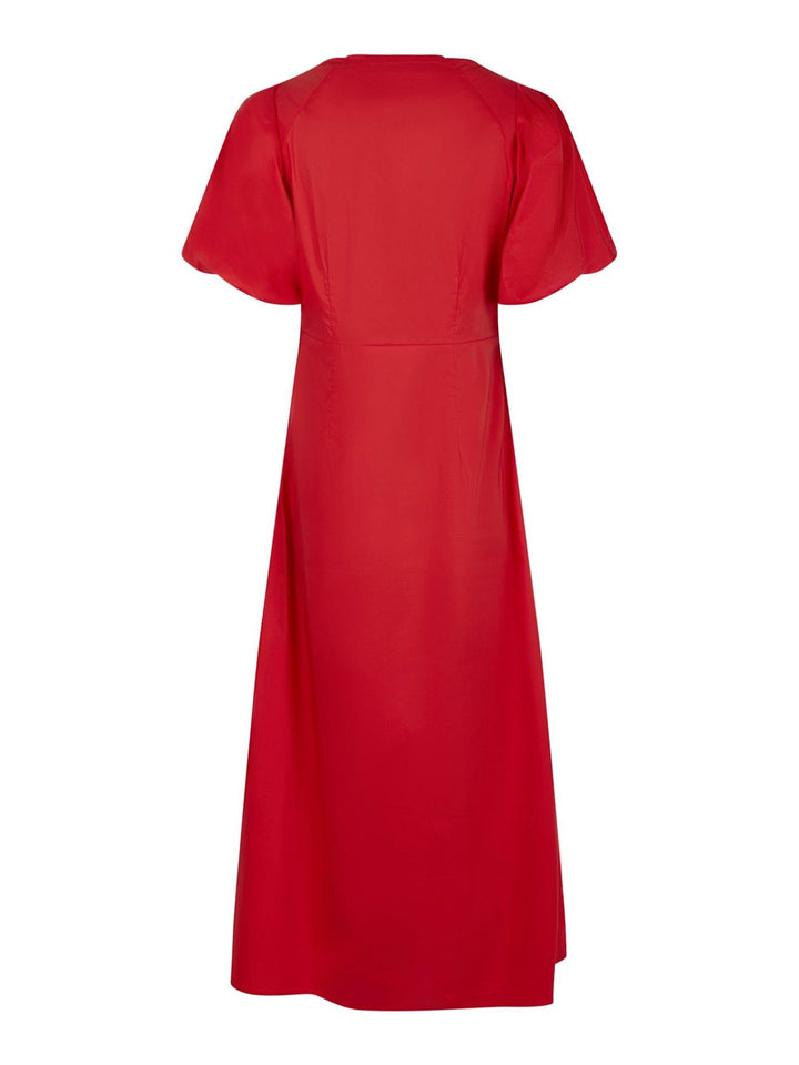 Illana Poplin Dress Red | Kjoler | Smuk - Dameklær på nett