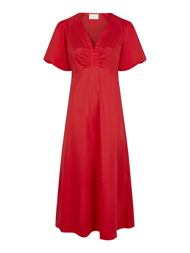 Illana Poplin Dress Red | Kjoler | Smuk - Dameklær på nett