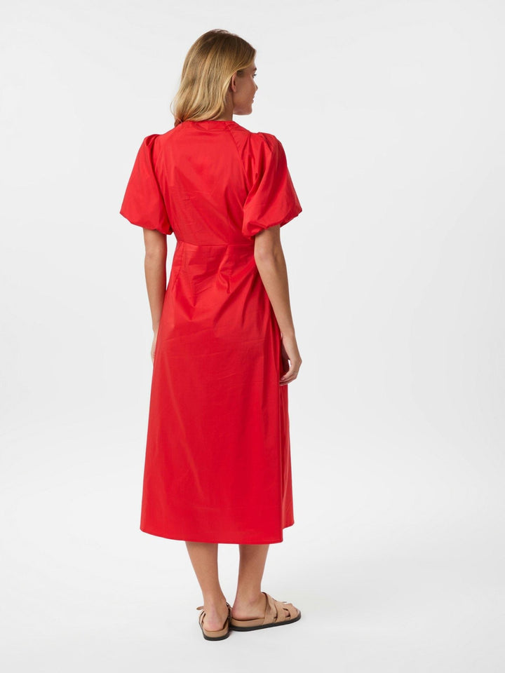 Illana Poplin Dress Red | Kjoler | Smuk - Dameklær på nett