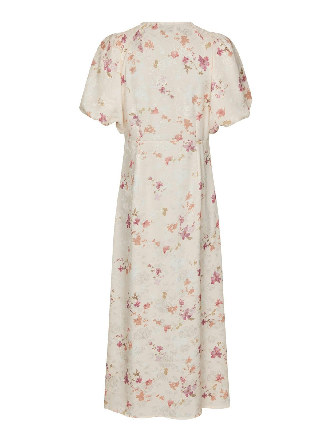 Illana Sateen Print Dress Creme | Kjoler | Smuk