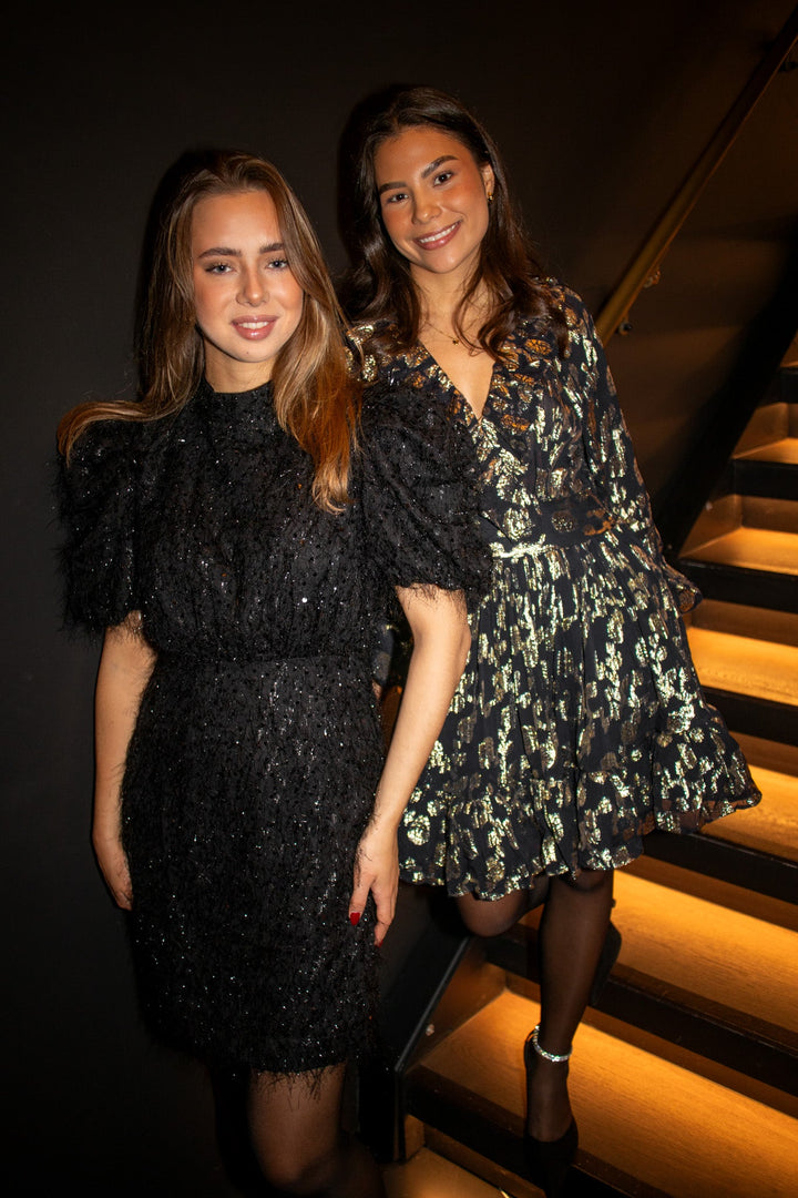 Ilza 2/4 Sequin Dress Black | Kjoler | Smuk - Dameklær på nett