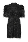 Ilza 2/4 Sequin Dress Black
