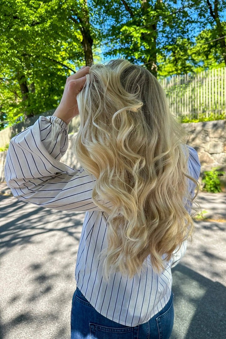 Infinity Blouse Cream Stripe | Skjorter og bluser | Smuk - Dameklær på nett