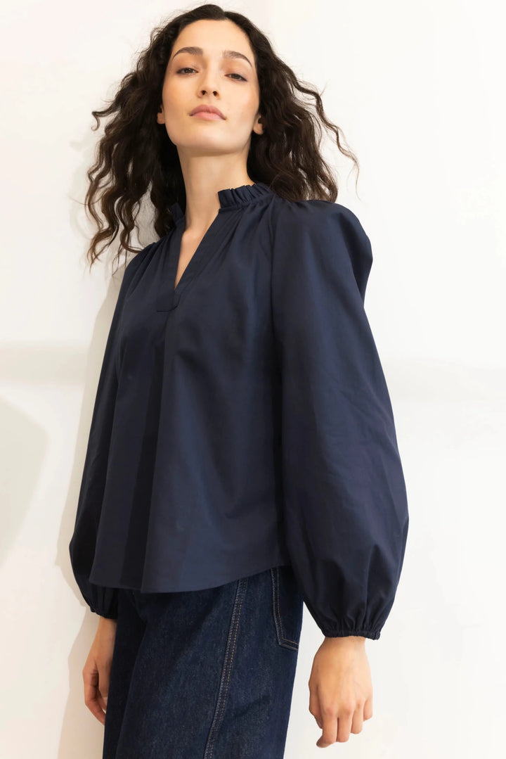 Infinity Blouse Dark Navy | Skjorter og bluser | Smuk