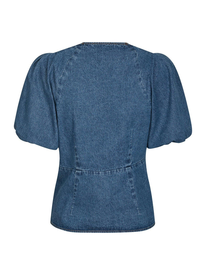 Irina Denim Blouse Blue | Skjorter og bluser | Smuk - Dameklær på nett