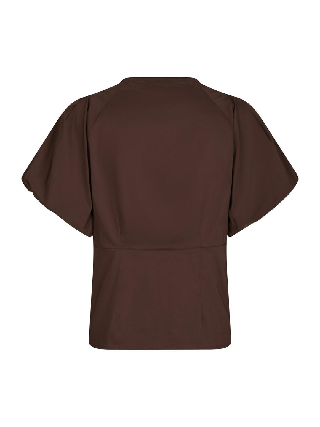 Irina Poplin Blouse Chocolate Brown | Skjorter og bluser | Smuk