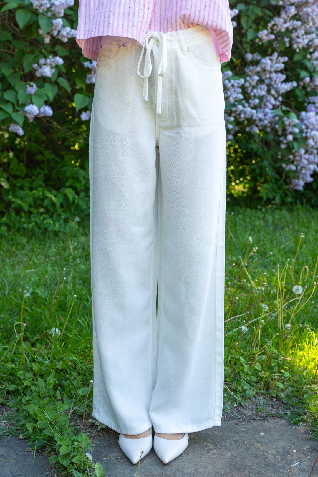 Irvine Denim Jeans White | Bukser | Smuk