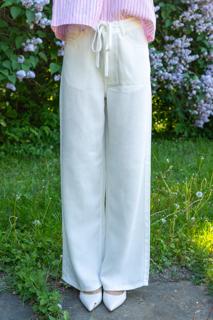 Irvine Denim Jeans White | Bukser | Smuk