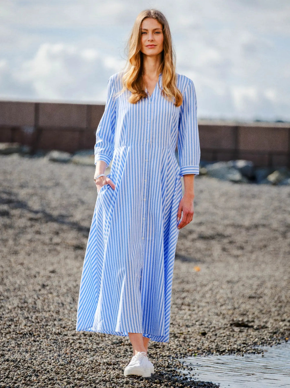 Isabelle Dress Blue | Kjoler | Smuk