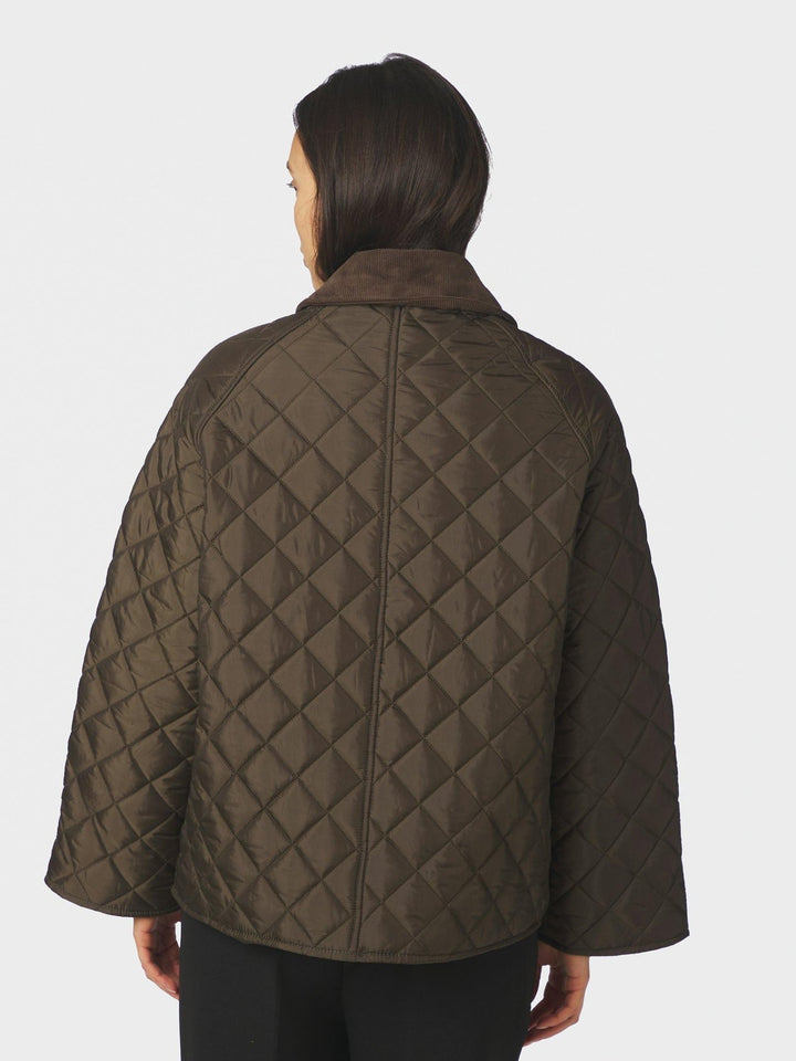 Iva Quilt Jacket Khaki | Yttertøy | Smuk