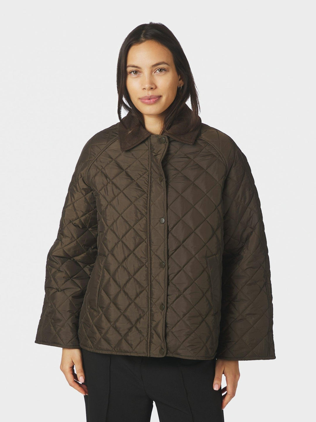Iva Quilt Jacket Khaki | Yttertøy | Smuk