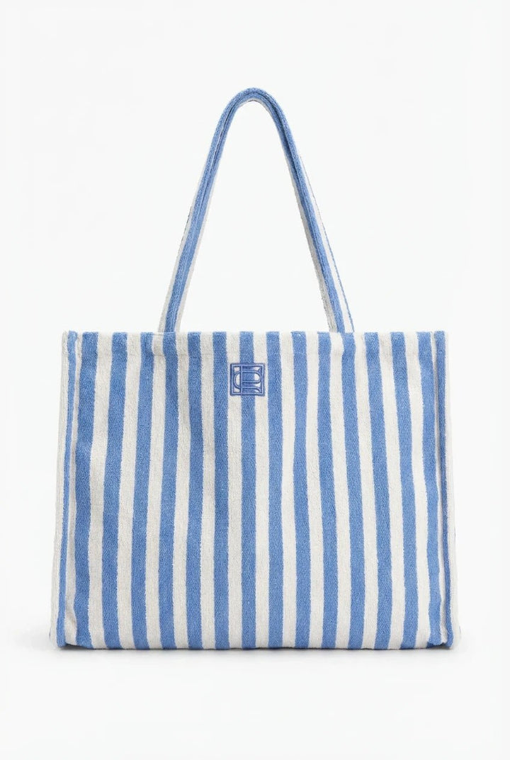 Ivy Tote Bag Blue Stripe | Vesker | Smuk