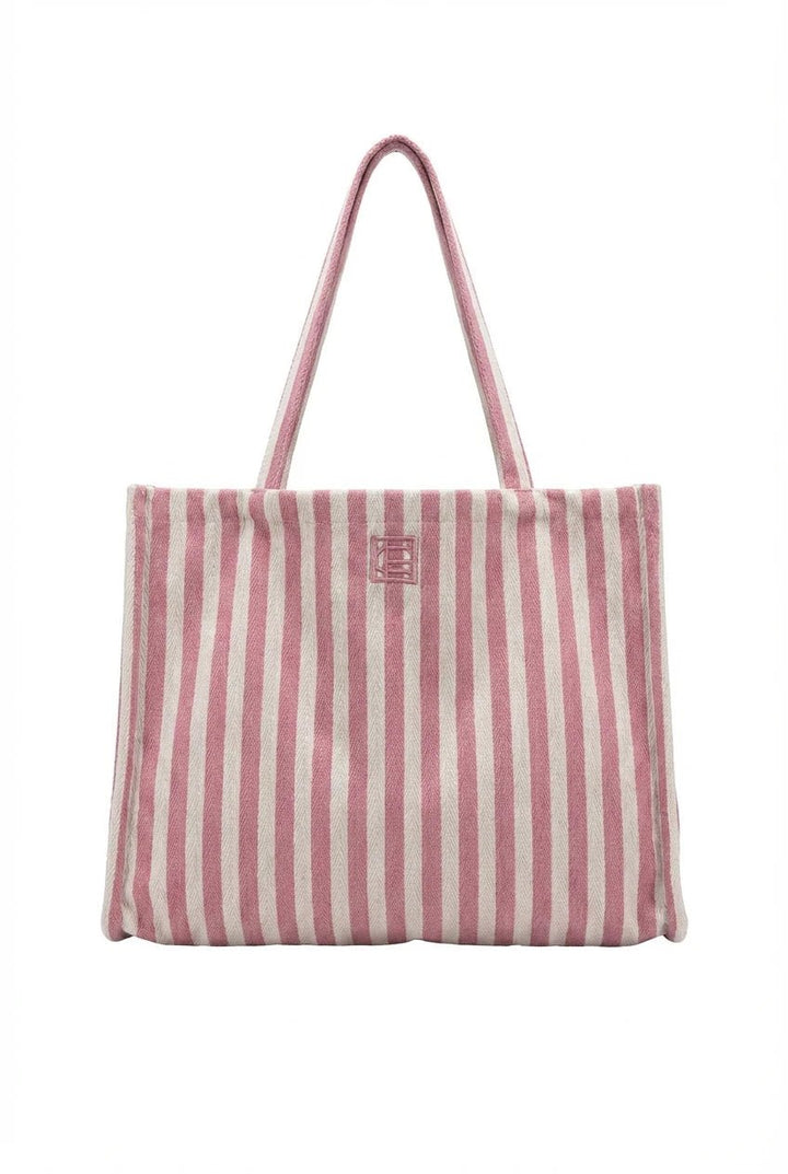 Ivy Tote Bag Light Pink Stripe | Vesker | Smuk