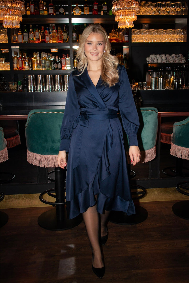 Iza Midi Dress Blue