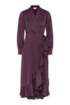 Iza Midi Dress Burgundy