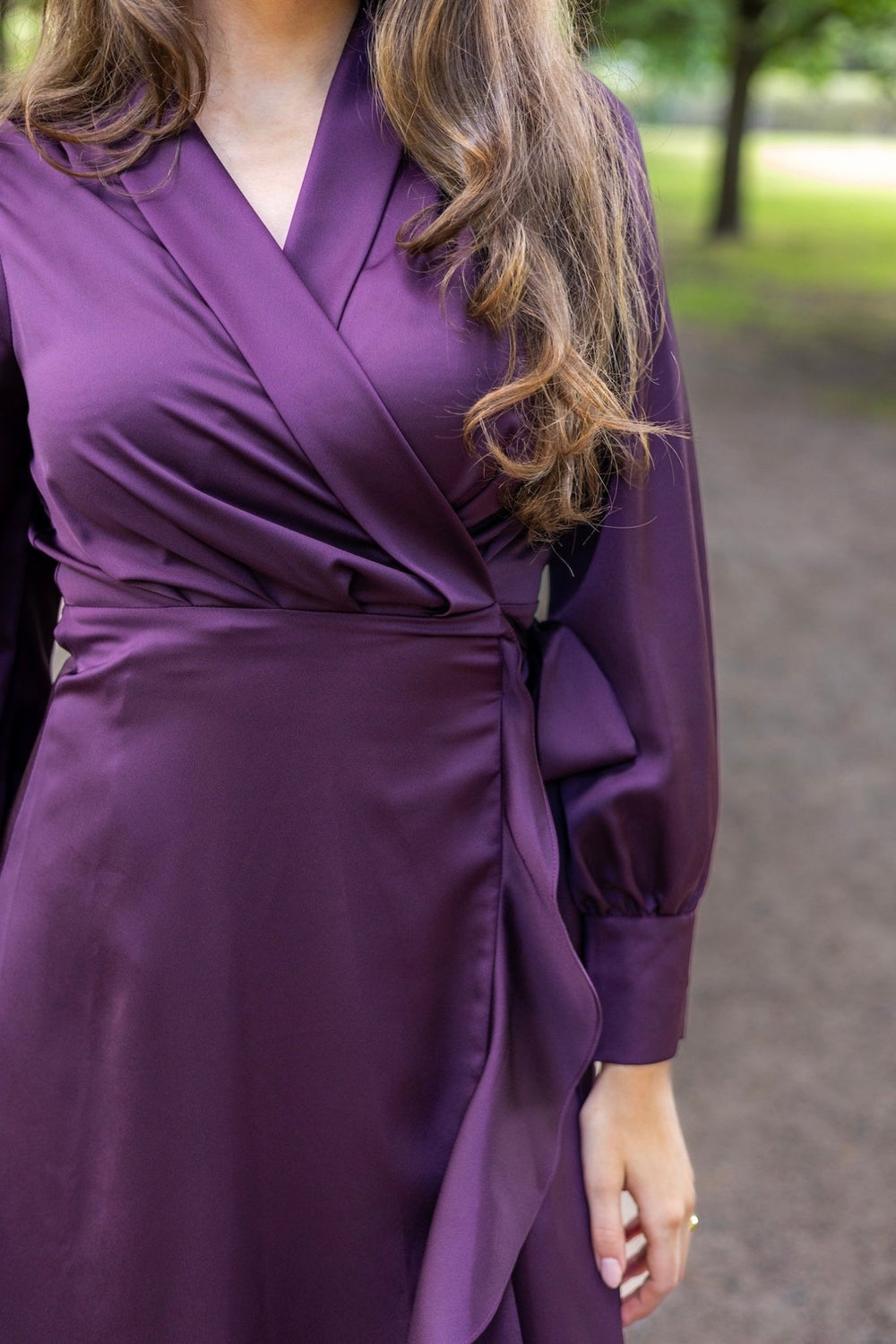 Iza Midi Dress Burgundy | Kjoler | Smuk - Dameklær på nett
