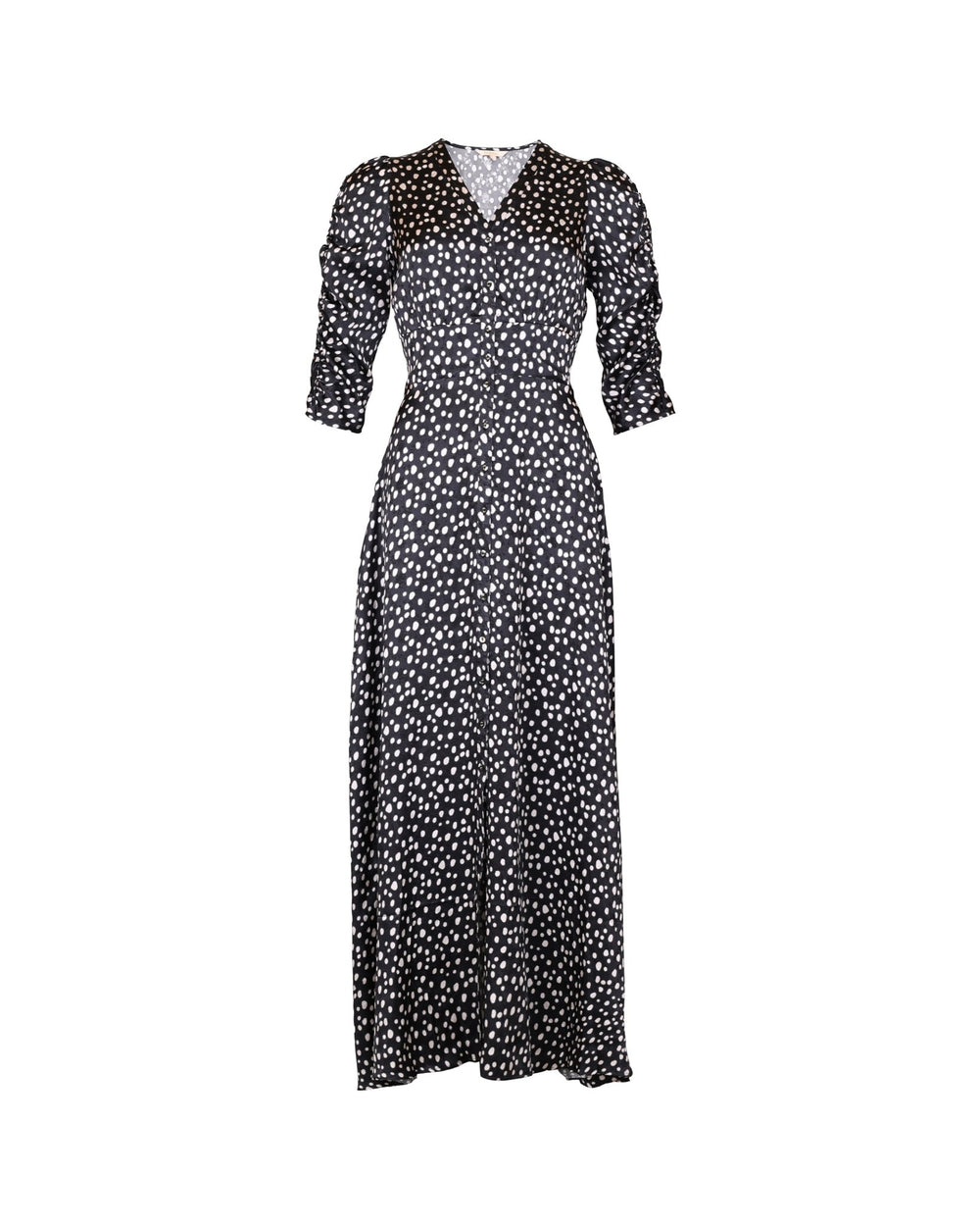Jacquard Button-Down Dress Black Bliss | Kjoler | Smuk