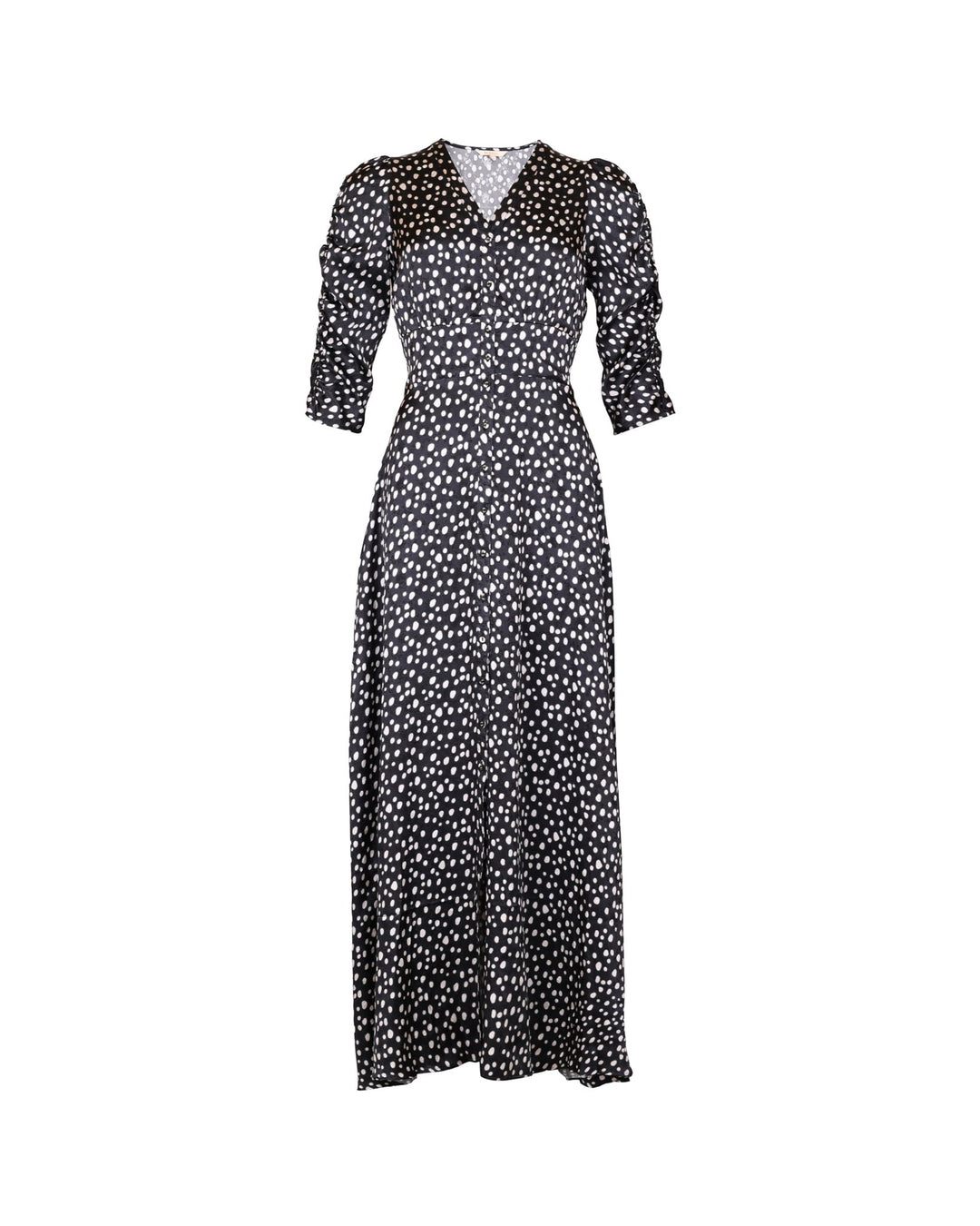 Jacquard Button-Down Dress Black Bliss | Kjoler | Smuk