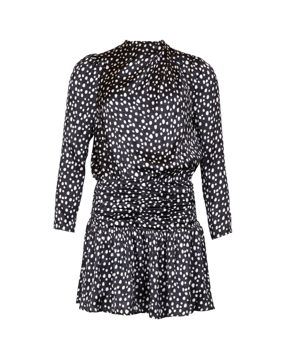 Jacquard Pleated Dress Black Bliss | Kjoler | Smuk