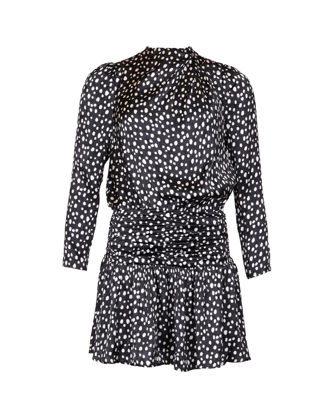 Jacquard Pleated Dress Black Bliss | Kjoler | Smuk