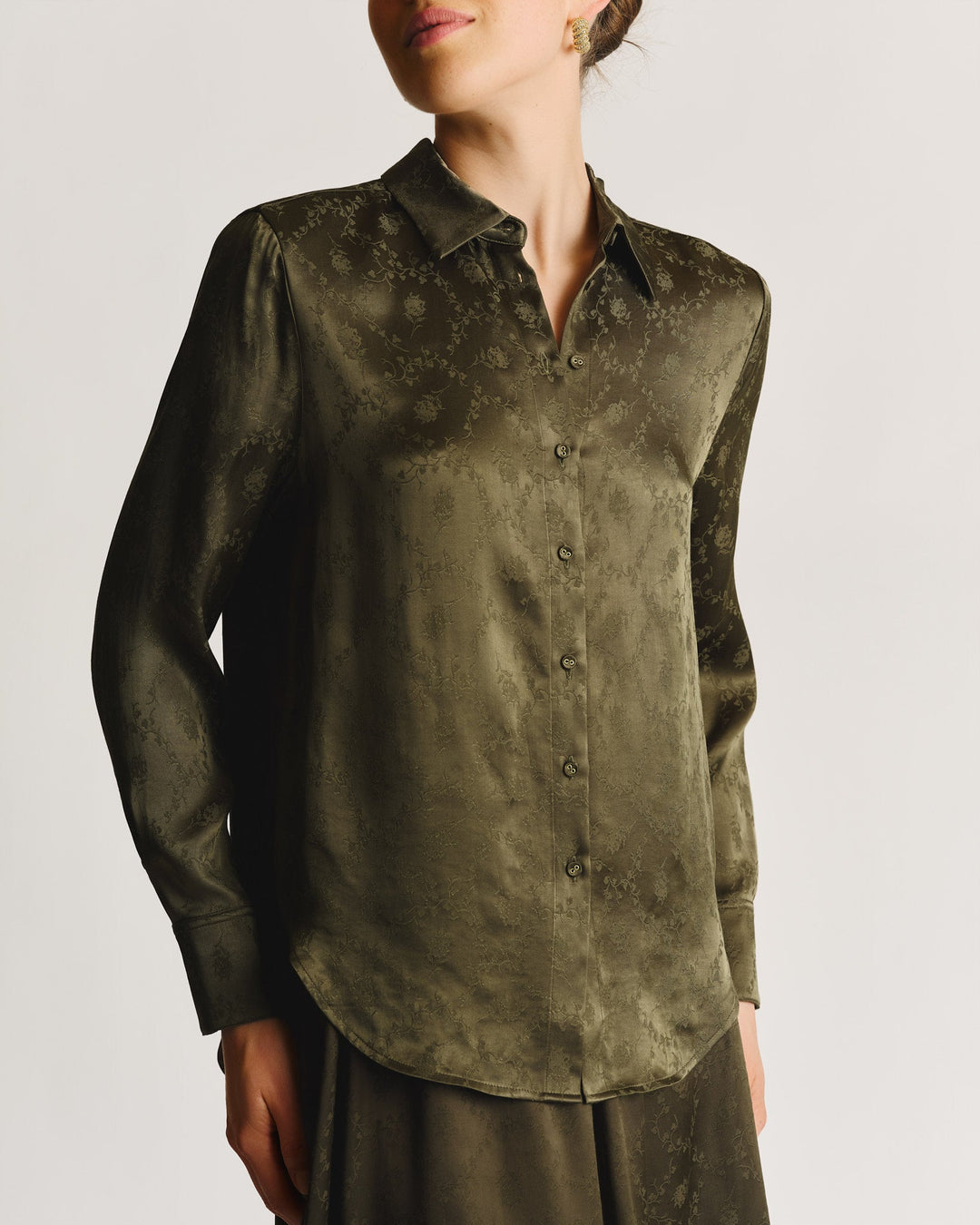 Jacquard Shirt Forest | Skjorter og bluser | Smuk