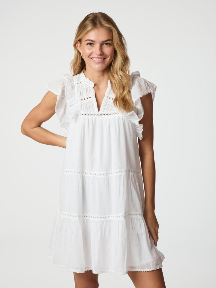 Jamma S Voile Dress White | Kjoler | Smuk - Dameklær på nett