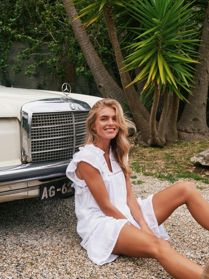 Jamma S Voile Dress White | Kjoler | Smuk - Dameklær på nett