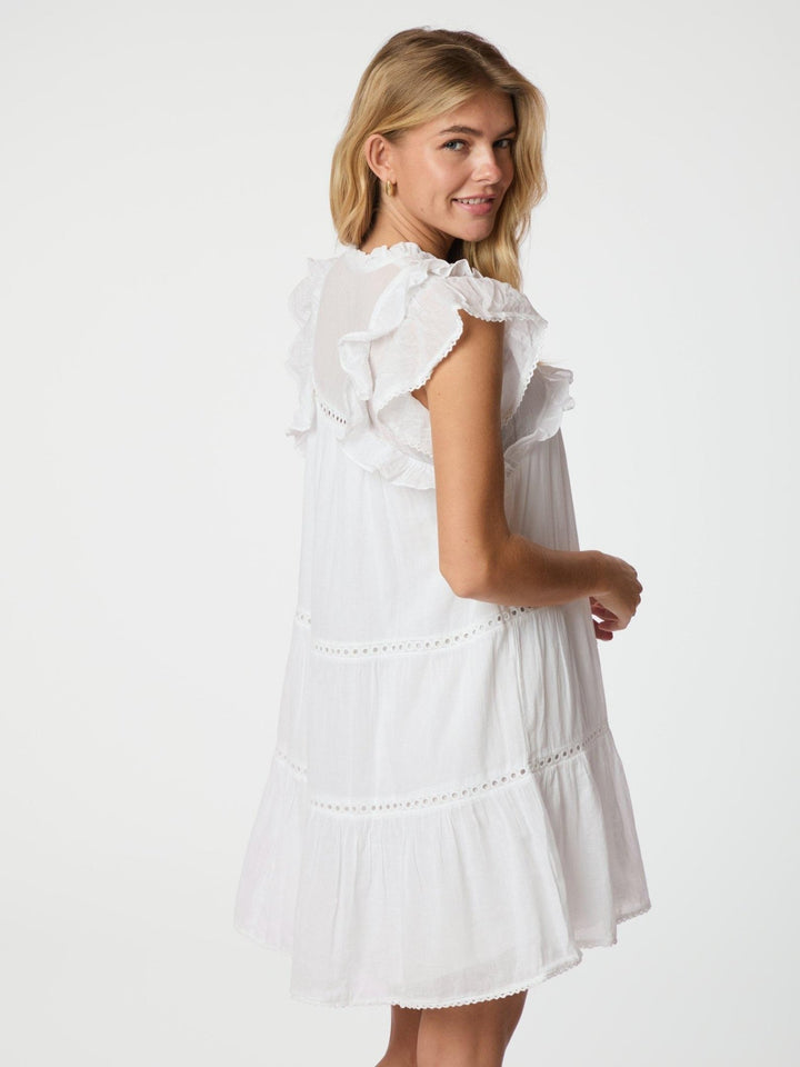 Jamma S Voile Dress White | Kjoler | Smuk - Dameklær på nett