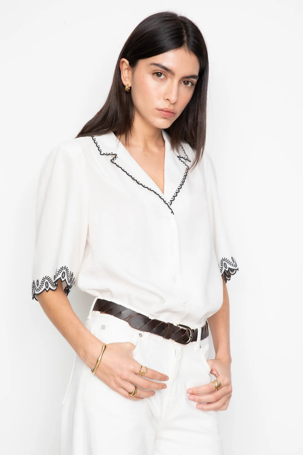 Jane Blouse Cream | Skjorter og bluser | Smuk