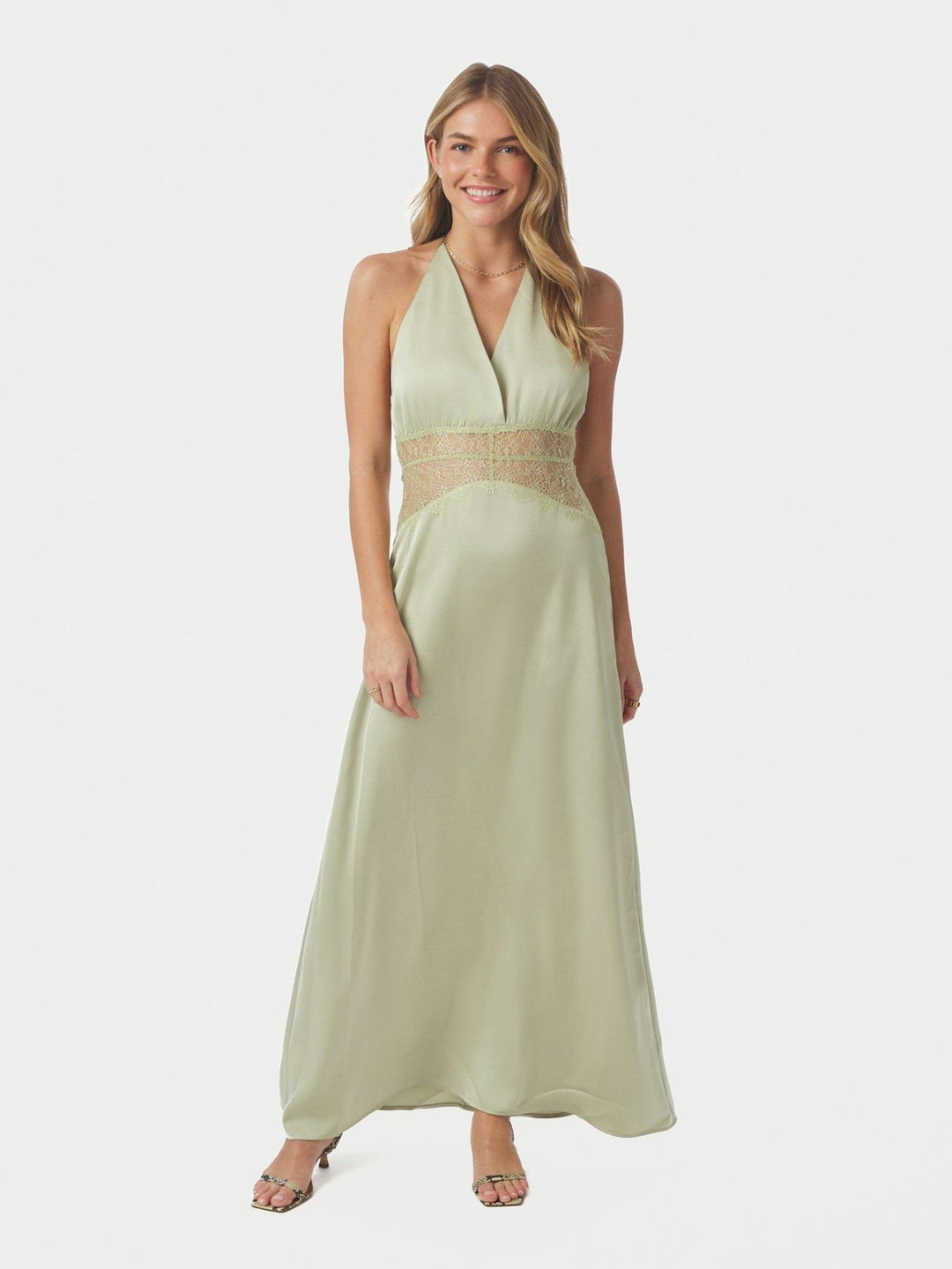 Jasine Heavy Sateen Dress Mint | Kjoler | Smuk