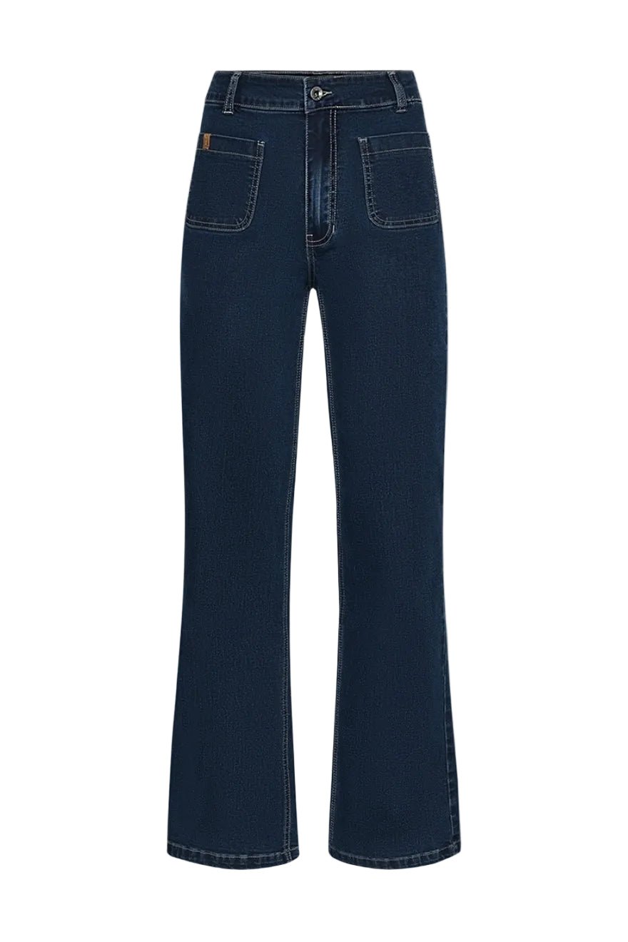 Jaya Trousers Medium Blue Denim | Bukser | Smuk