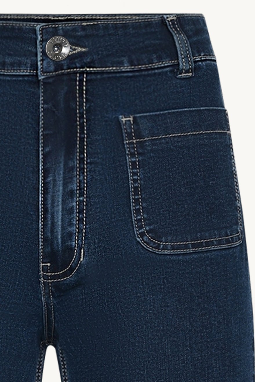 Jaya Trousers Medium Blue Denim | Bukser | Smuk