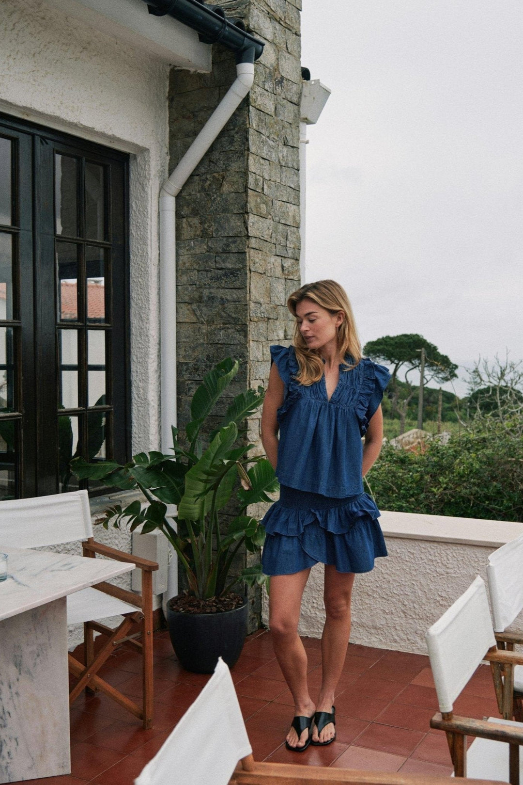 Jayla Denim Top Blue | Topper | Smuk - Dameklær på nett