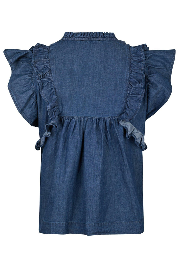 Jayla Denim Top Blue | Topper | Smuk - Dameklær på nett
