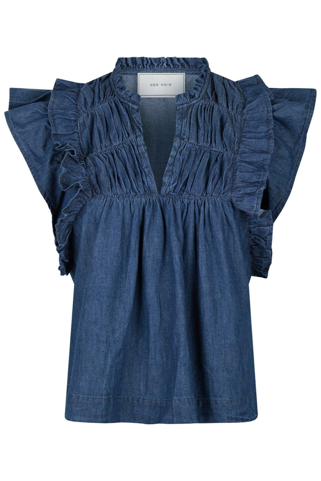 Jayla Denim Top Blue | Topper | Smuk - Dameklær på nett