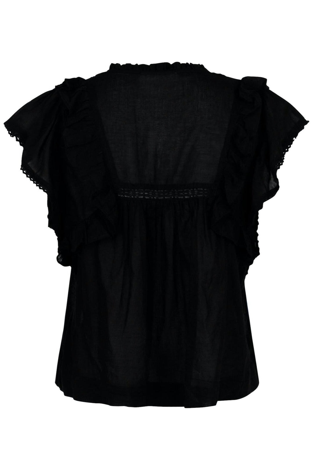 Jayla S Voile Top Black | Topper | Smuk