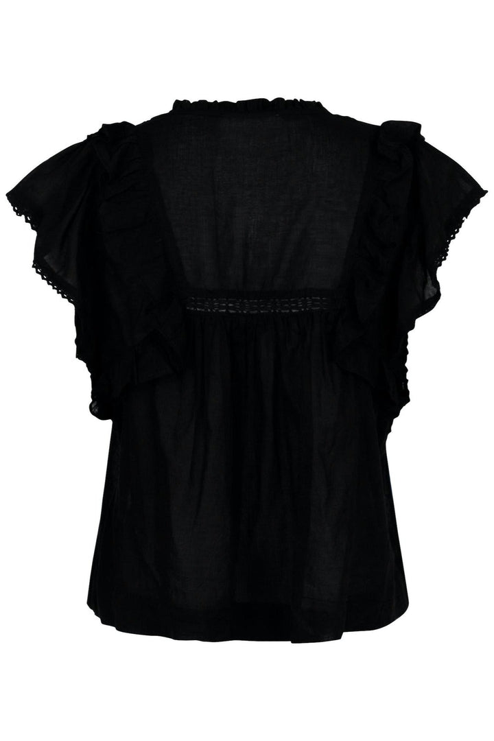 Jayla S Voile Top Black | Topper | Smuk