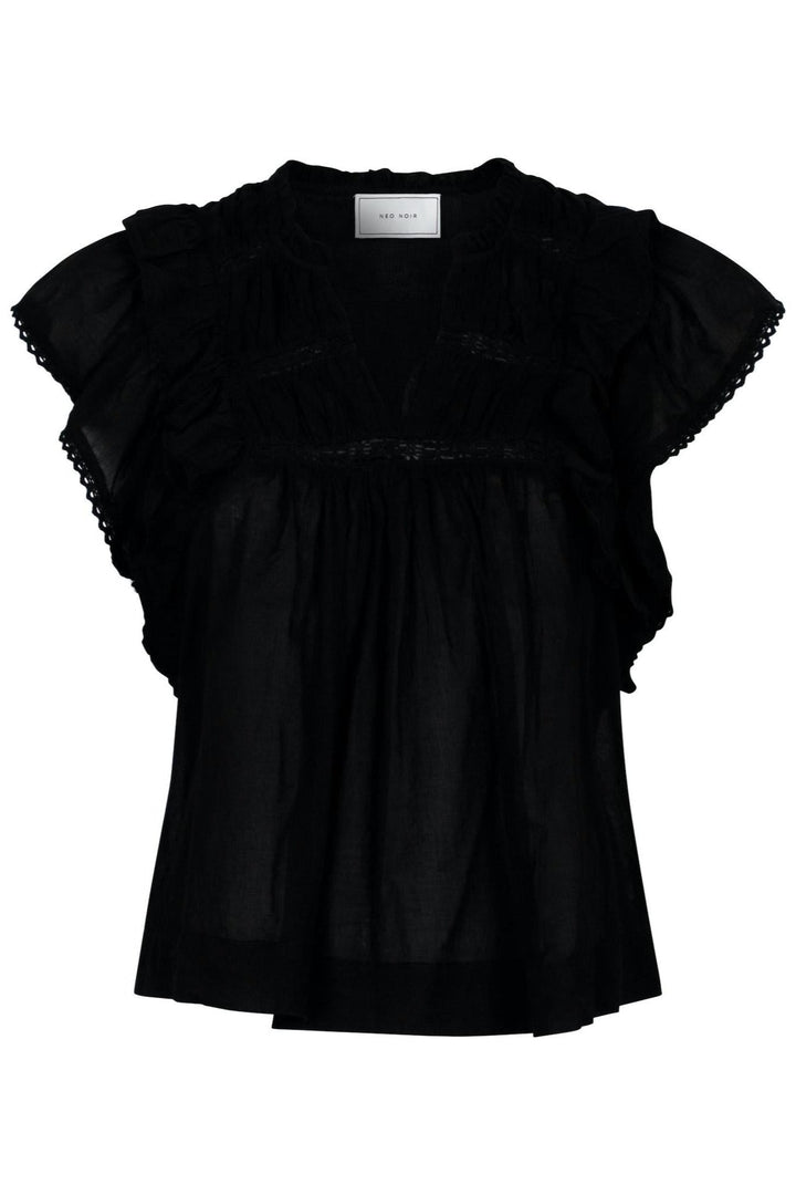 Jayla S Voile Top Black | Topper | Smuk