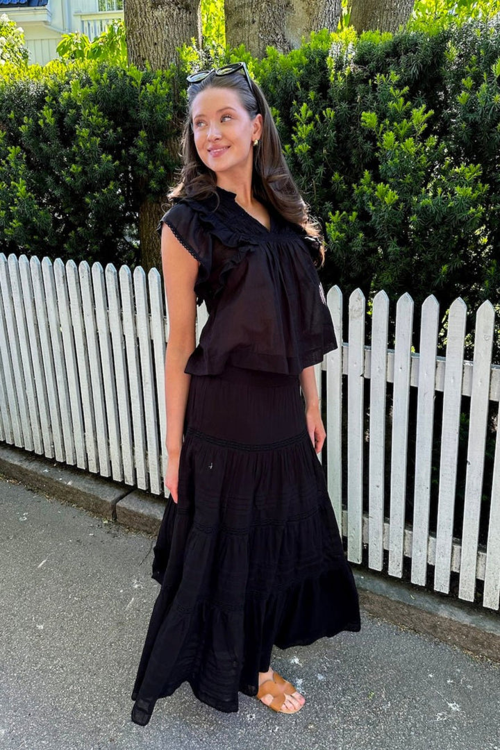 Jayla S Voile Top Black | Topper | Smuk - Dameklær på nett